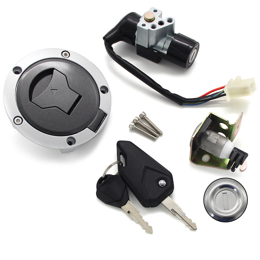 Fuel cap ignition switch (4 wires) for seat lock key gas cap lock suitable for Grom125 Q