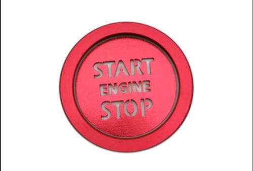 Red interior engine start/stop button cover trim for 2021-2024 for Nissan Rogue