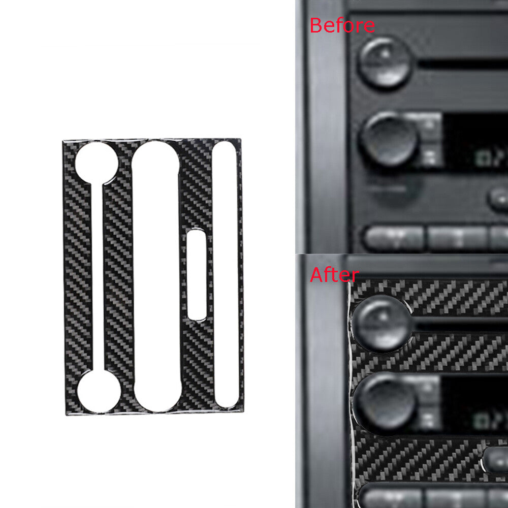 Carbon Fiber Center Control Panel Trim Cover Type B for Ford F150 2004-2008