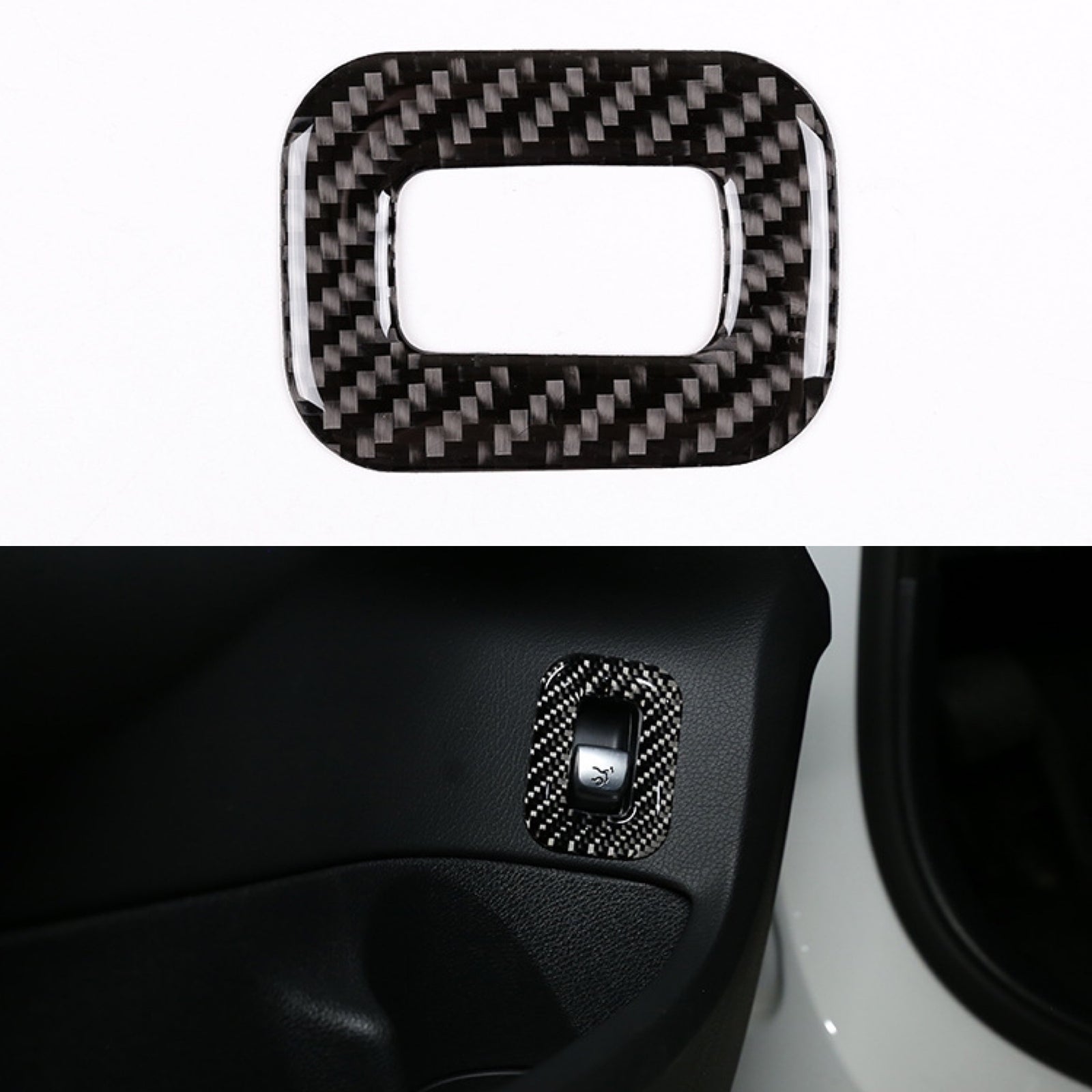Carbon fiber interior tailgate trim suitable for Mercedes 15-20 C GLC