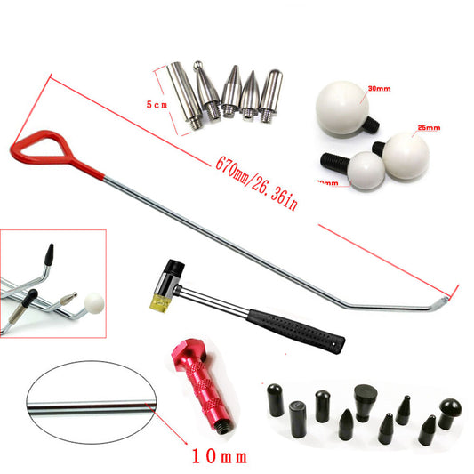 Paintless Dent Removal Kit, Auto Body Dent Puller Rod Tips, Dent Hooks v