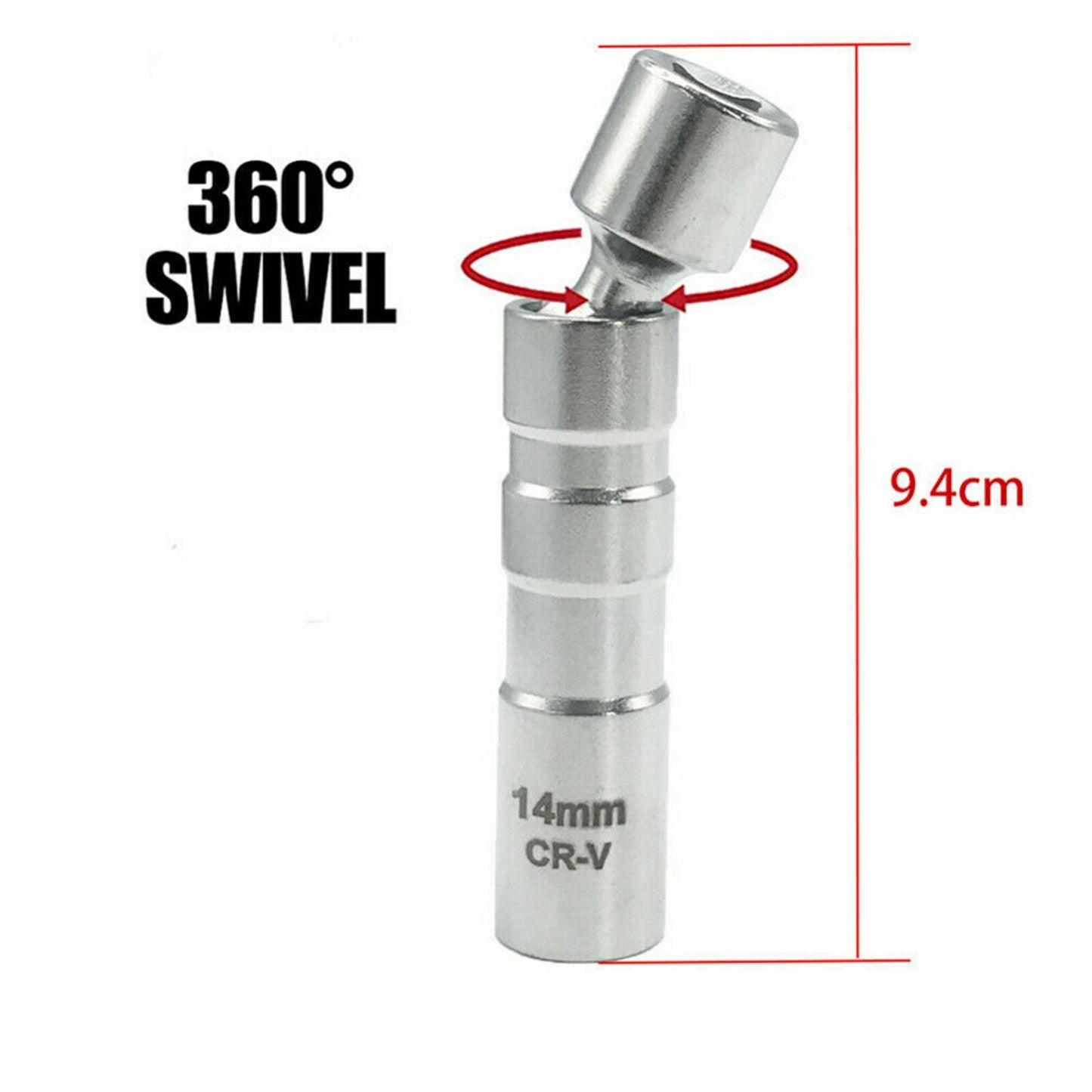 New 14mm + 16mm thin-walled magnetic rotary spark plug remover socket 3/8 Q