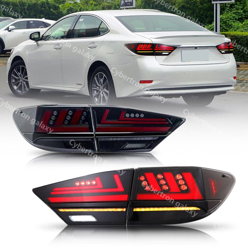 Smoked LED Tail Light Assembly for Lexus ES350 for ES 300h 2013-2018 Rear Lamps