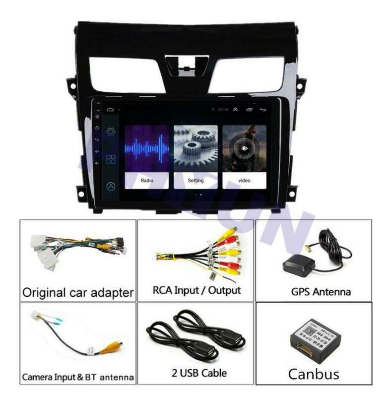 10.1-inch Android 9.1 Car Stereo Radio with GPS MP5, Quad-core for Altima 2013-2015 n