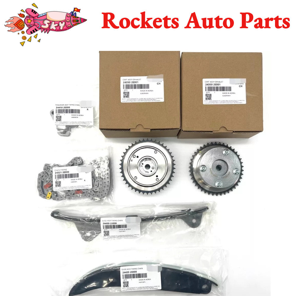 Timing Chain Kit Exhaust Intake CVVT Gear for Kia Soul 2.0L for Hyundai for Elantra 1.8L