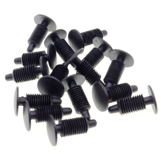 10-pack of clips for securing the decorative panel of the for Honda 91580-SF9-003 white cape.