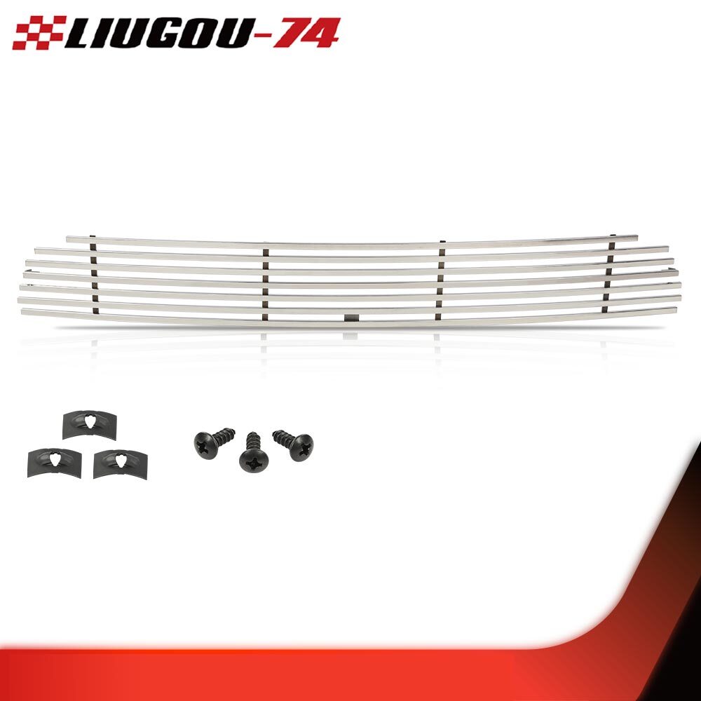 Suitable for 09-21 Frontier Bumper stainless steel chrome grille insert, brand new- v