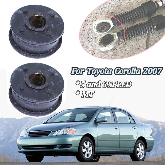 2X Bushing for Toyota for Corolla 2007 5 and 6 SPEED MT Shift Shifter Cable Bushings