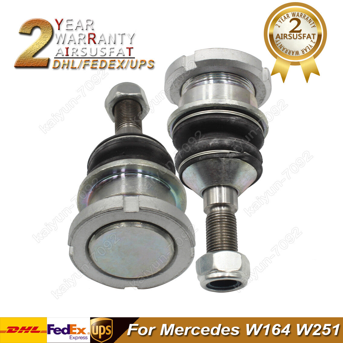 2 Pcs Rear for Mercedes W164 W251 Lower Air Suspension Ball Joints 1643520127