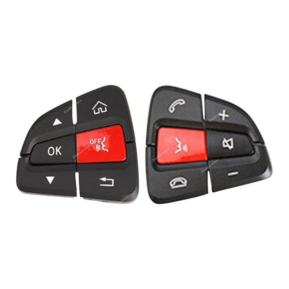 Pair Auto ABS Steering Wheel Switch Button Cover Repair Kit for Benz GLC LHRH Q