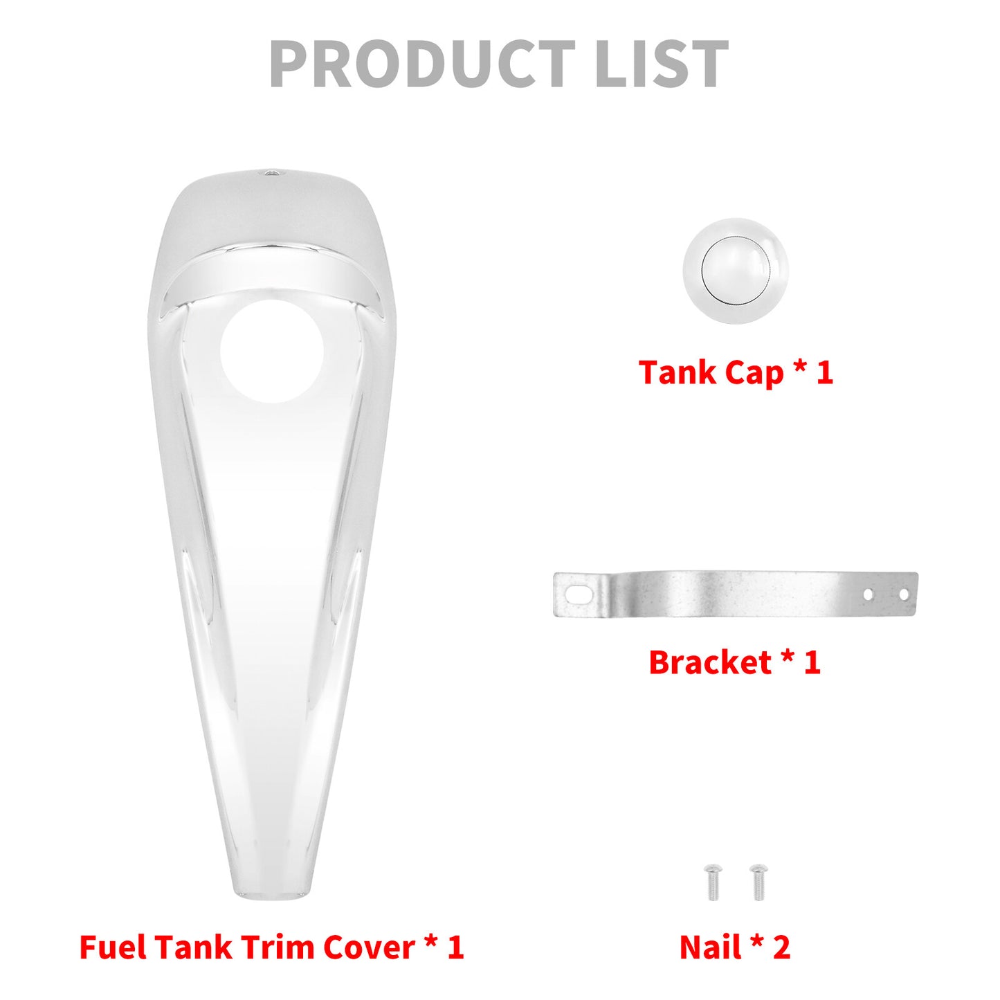 Chrome Dash Fuel Console +Gas Tank Cap Cover for Harley Electra Road Glide 08-23 Q