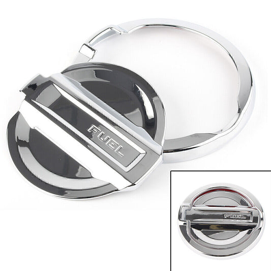 Fit for Jeep for Wrangler JL 2018 2019 Oil Fuel Tank Cap Cover Trim ABS Chrome Car Auto