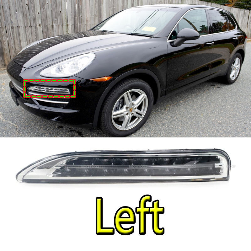 for Porsche for Cayenne 2011-2014 Front Bumper Daytime Run Light Lamp LED DRL Left