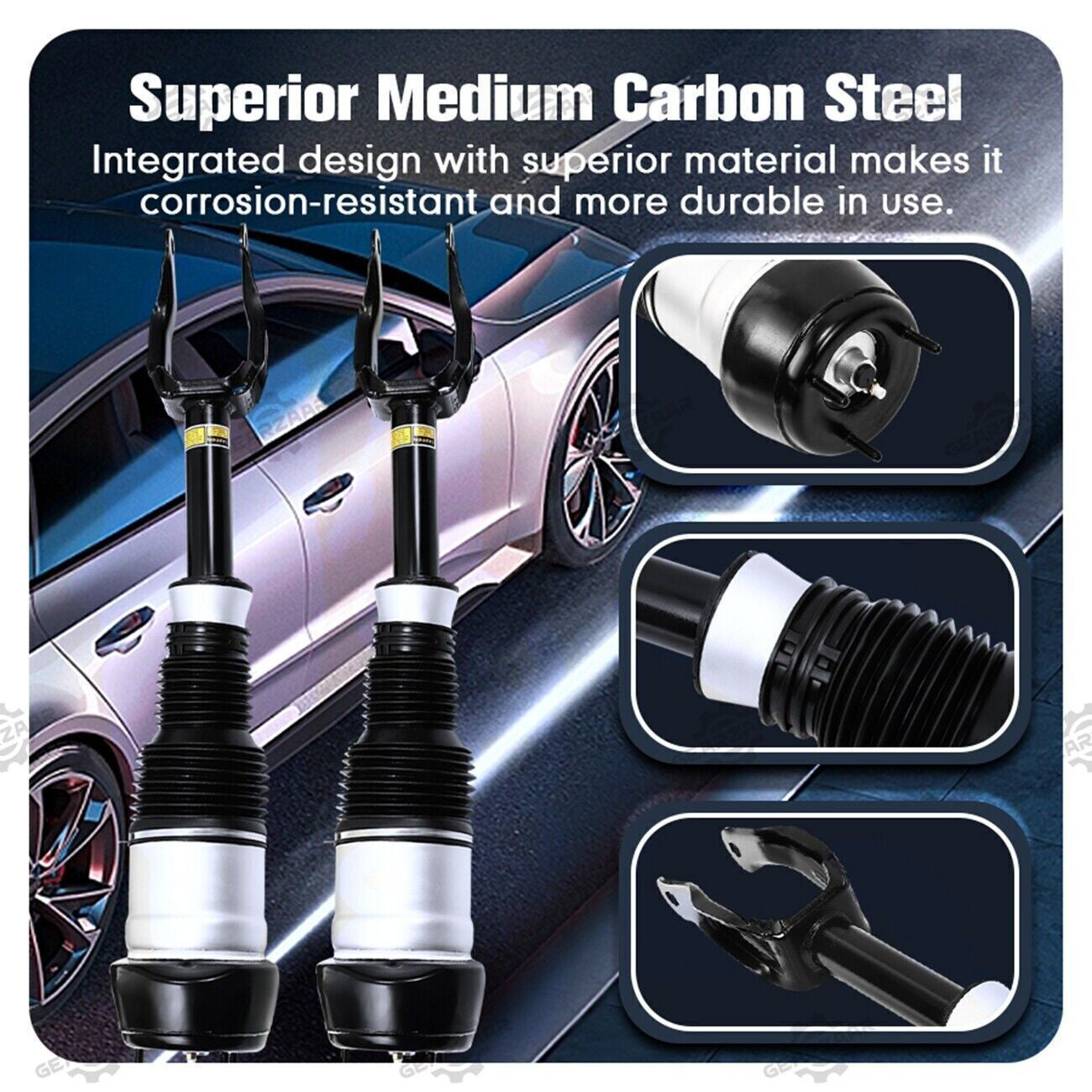 2x Front Air Suspension Shock Struts w/o ADS for Mercedes W166 X166 GL450 KY