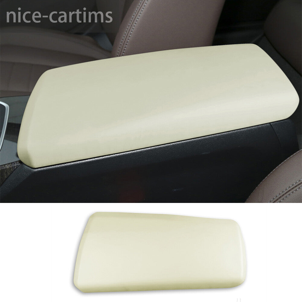 PU Leather Off White Center Console Armrest Box Cover for BMW 3 Series G20 2020+