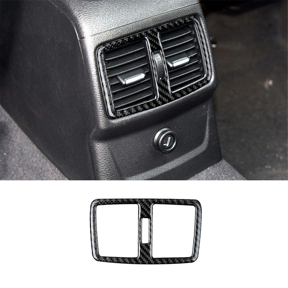 Carbon Fiber CD/DVD Button Frame Cover for Subaru Legacy Outback 2010-2014 v