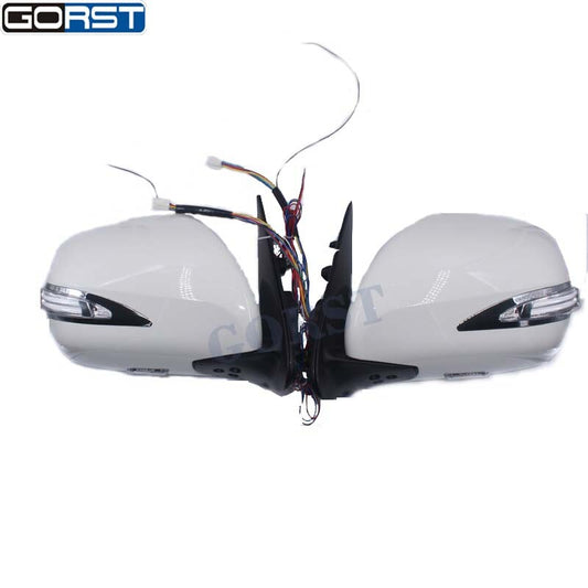 Car Electric Reflector Rearview Mirror Exterior for Hiace With Led Light v