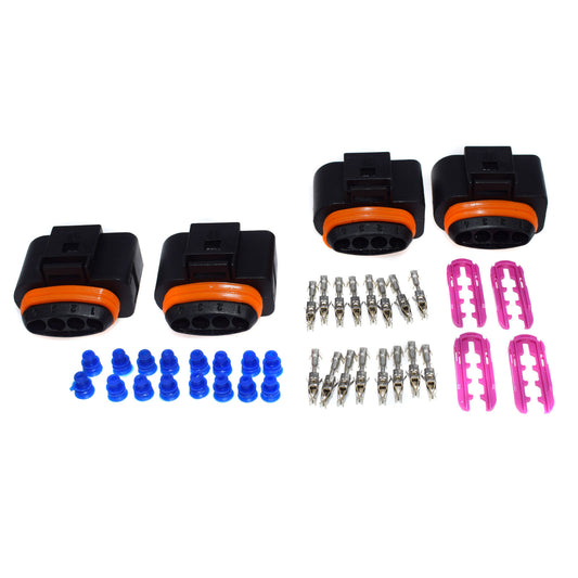 4 sets ignition coil connector repair plug suitable for for Audi A4 for VW CC 1J0973724 1J0998724- v