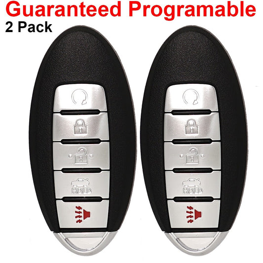 Two keyless for smart remote control car keychains for 2016 and 2017 for Nissan Altima and Maxima.