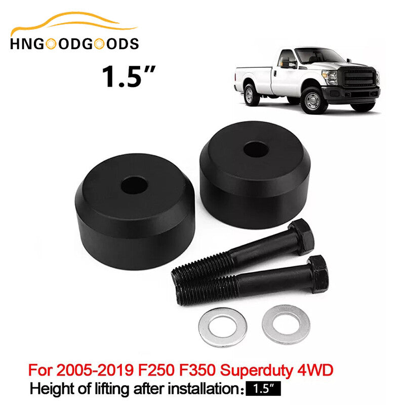1.5-inch front leveling lift kit for 2005-2023 for Ford F250 F350 SUPER DUTY 4WD Black