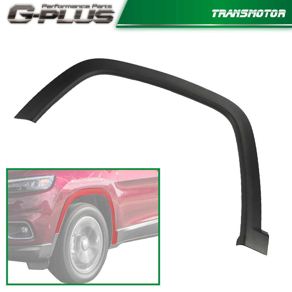 Wheel fender glitter molding trim, front left side, suitable for 2017-2022 for Jeep Compass. Q