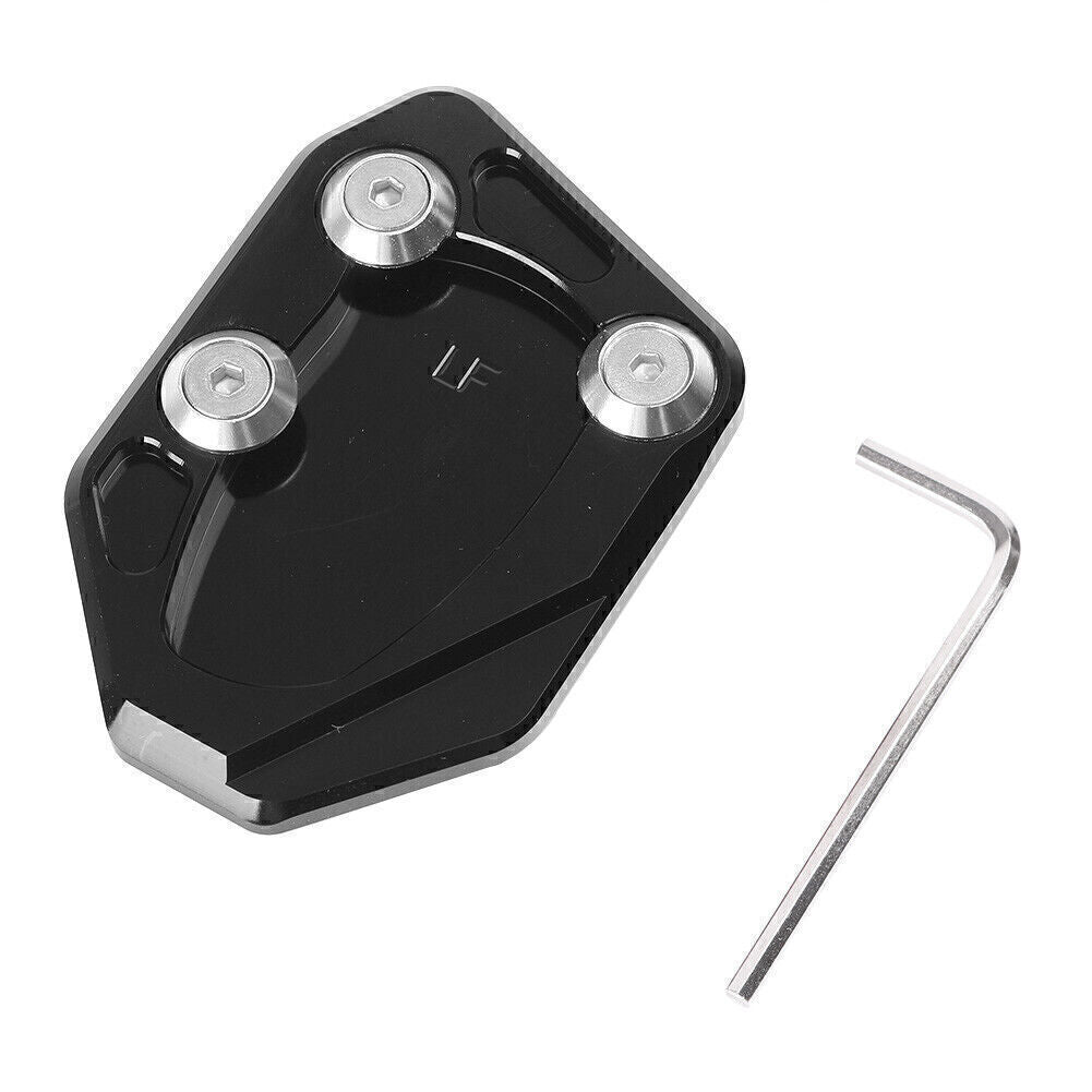 Motorcycle Kickstand Side Stand Extension Plate Pad Fit for LIFAN KPR150 Black Q