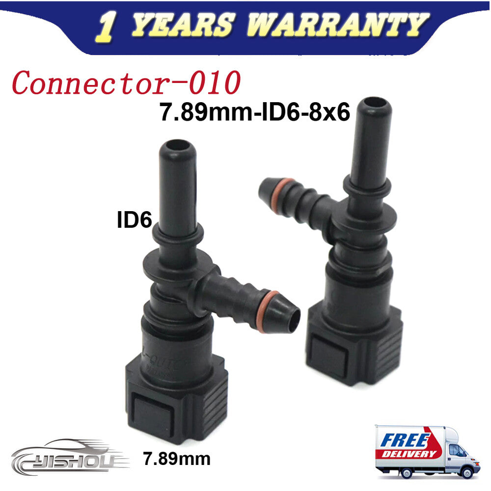 2pcs/lot 7.89mm ID6 8x6 Fuel Line Hose Pipe Quick Release Female Connector Q