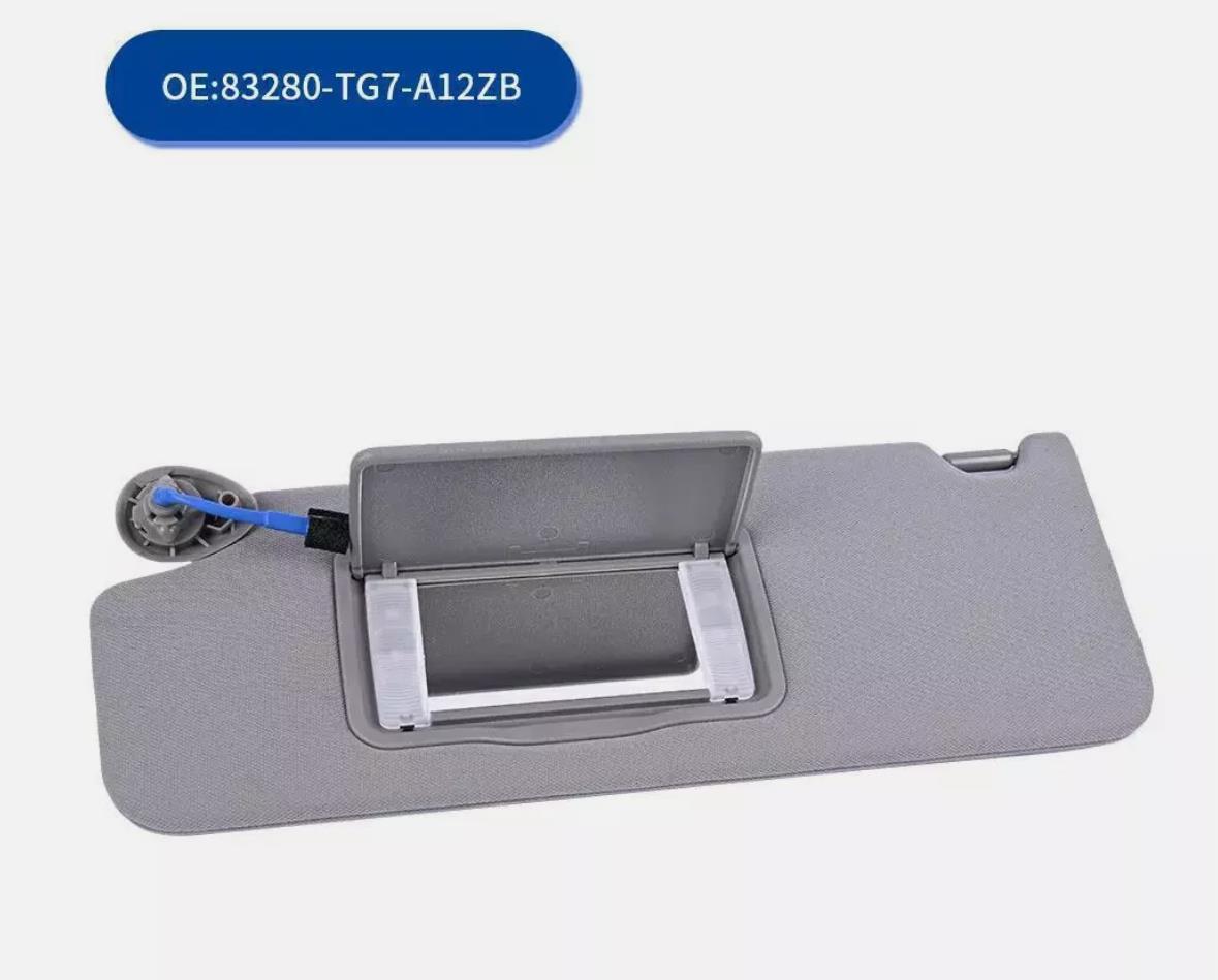 Sun Visor Shade Driver Left Gray with lighted 83280TG7A12ZB for Honda 2017-2021 n