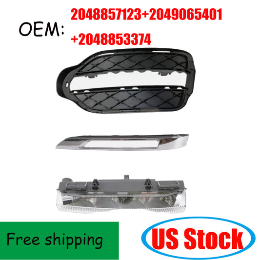 3pcs Left Front Fog Driving Light ASSY for W166 ML400 X204 GLK350 n