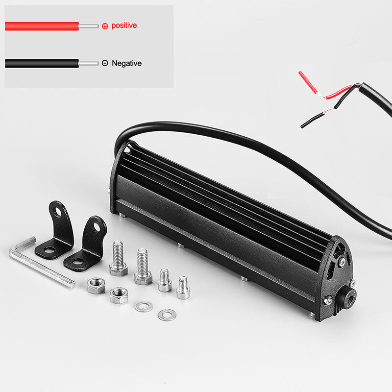 7 Ultra Slim LED Light Bar Driving Single Row for SUV UTV Offroad Motorcycle