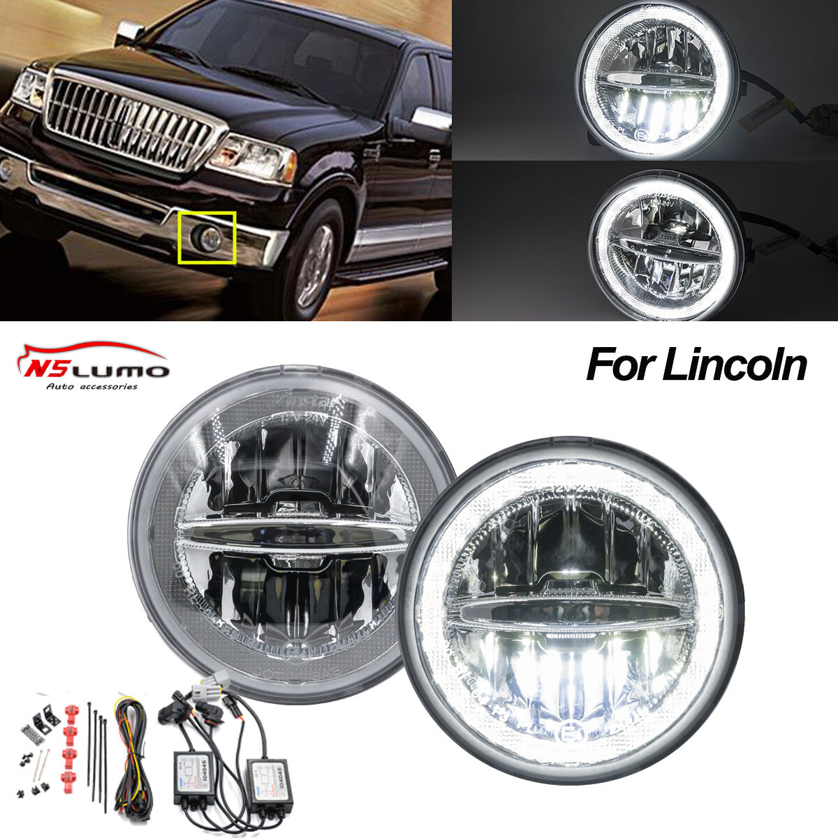 Suitable for 7 F01 F02 2009-15 LED headlight front DRL signal projector lens  2921 B