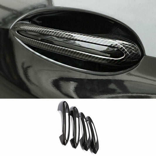 ABS Carbon Fiber Exterior Outside Door Handle Cover Trim for BMW X5 G05 2019-23