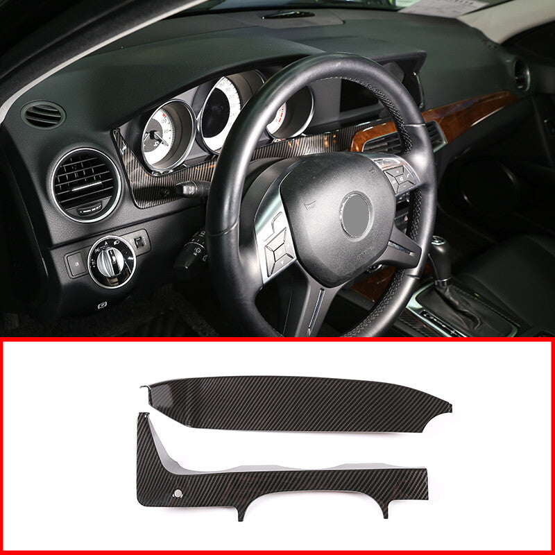 1x ABS Carbon Fiber Pattern Button Trim for Outlander 2022+- v