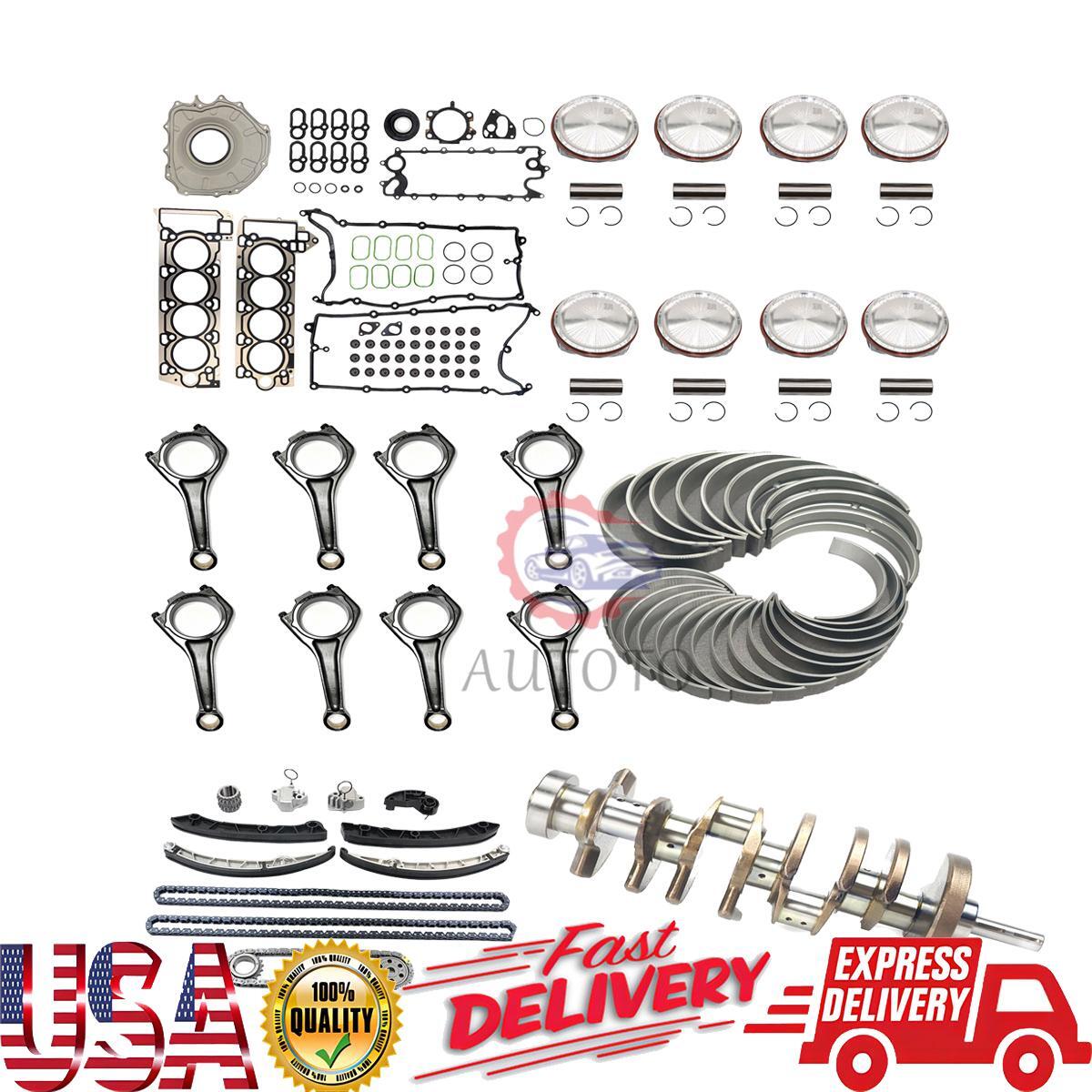 AJ133 Engine Rebuild Kit - Timing Chain Kit Connecting Rod Crankshaft for Jaguar