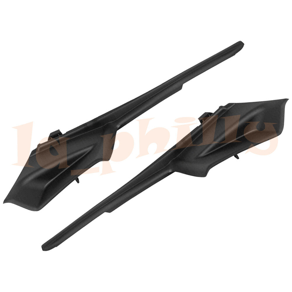 2pcs Left + Right Black for Toyota for Sienna Front Fender To Cowl Hood Side Seal