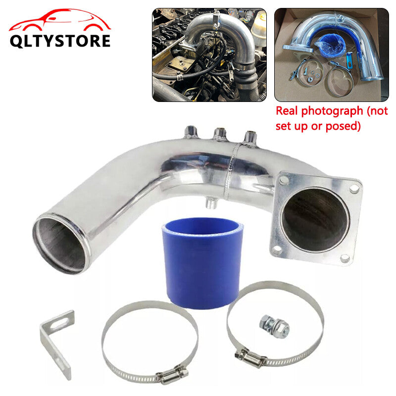 High Flow Intake Elbow Pipe for 03-07 for Dodge for Ram 5.9L Turbo Diesel Silver Q