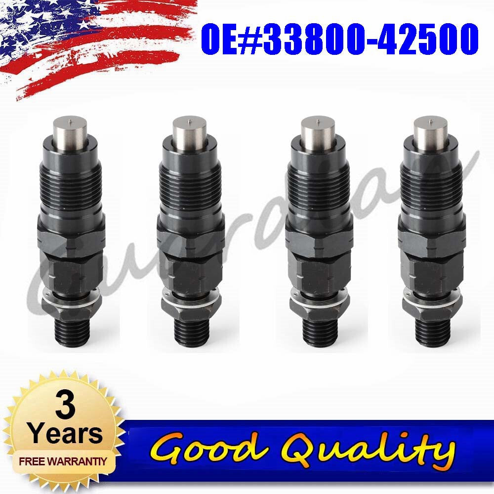 4-piece fuel injector 33800-42500 for Hyundai D4BB D4BH pickup truck H100