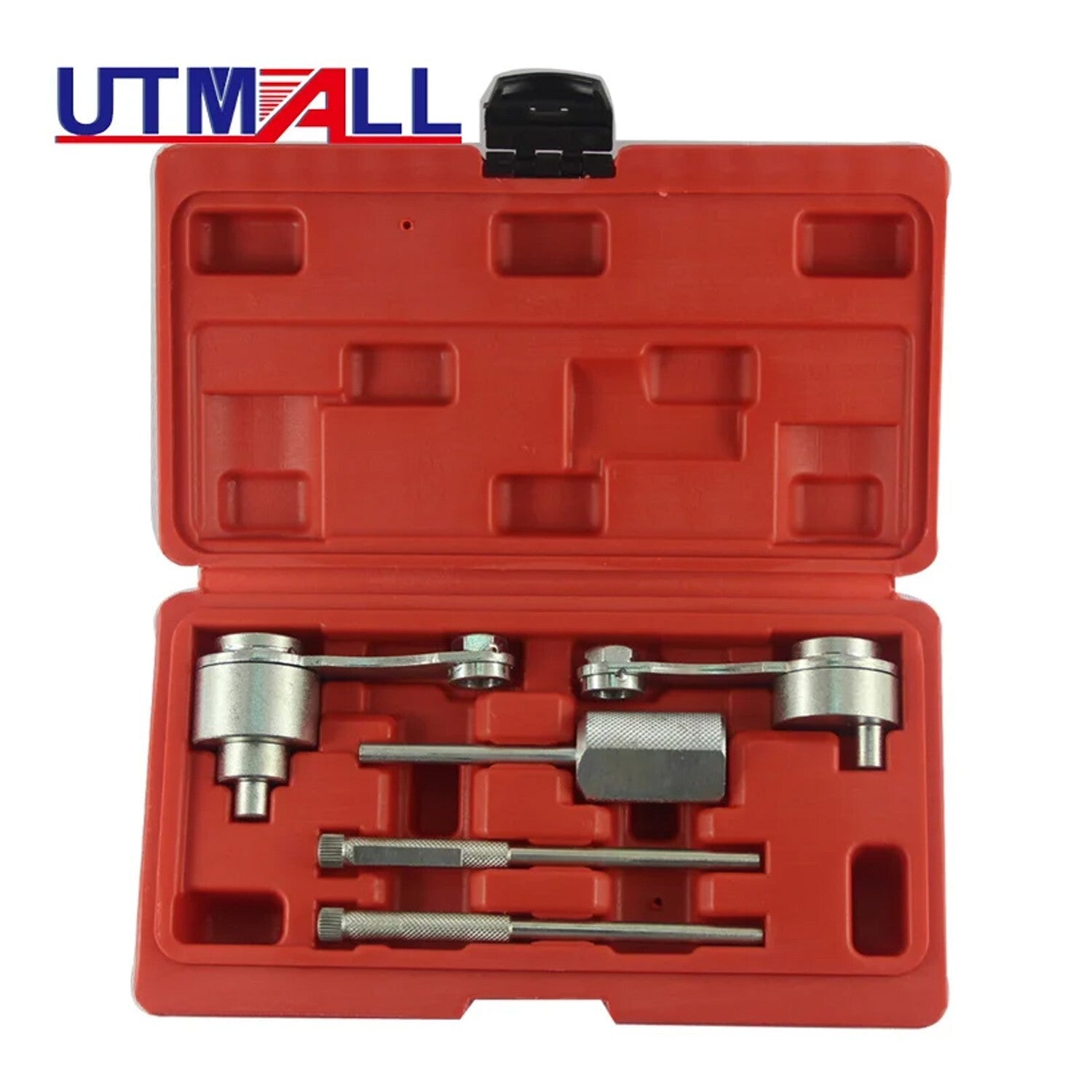 Diesel engine timer setting lock tool kit for Jaguar for Land Rover 2.7 belt-driven engines.