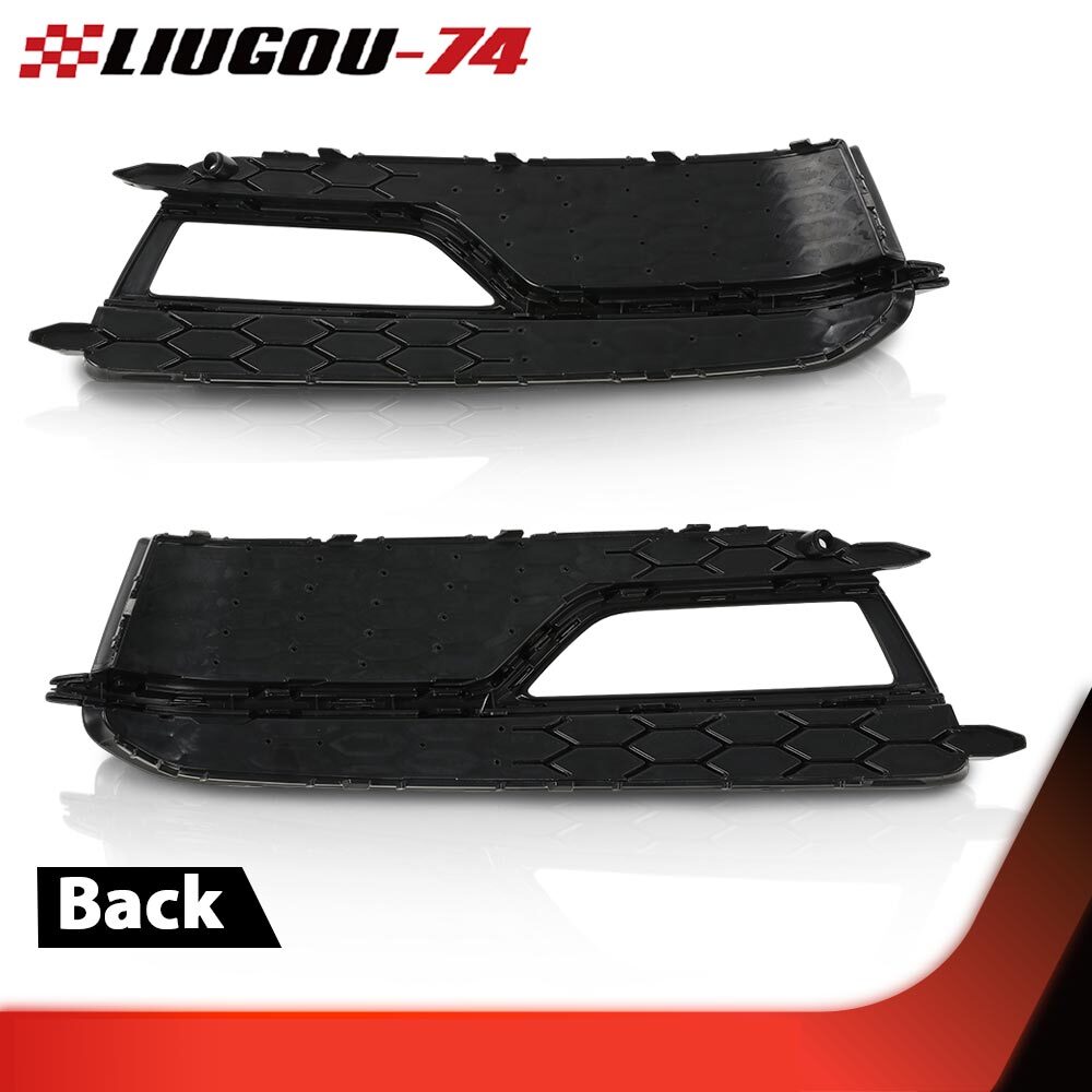 Front bumper fog lamp grille cover decoration one pair fits 2013 - 16 for Audi A5 S S5- v