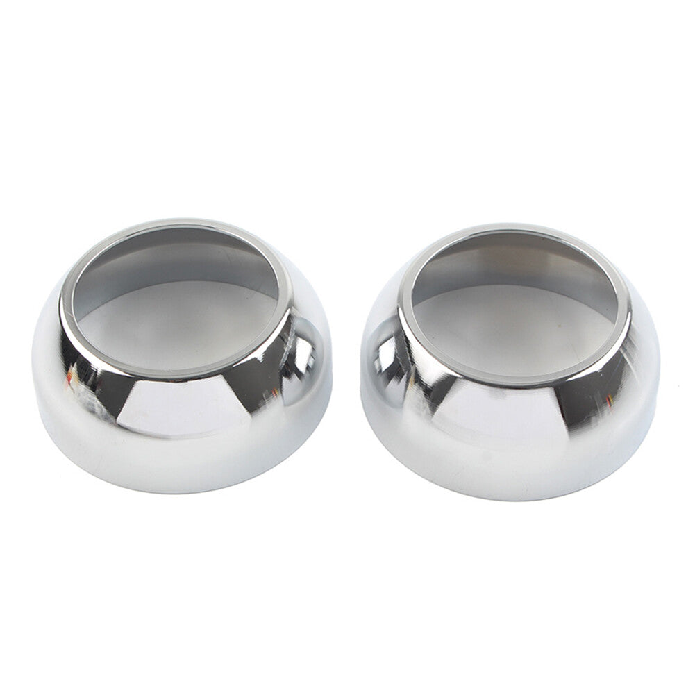 2pcs Front Fork Boot Cap Covers 39mm Chrome for Harley Sportster Dyna FXR FXD