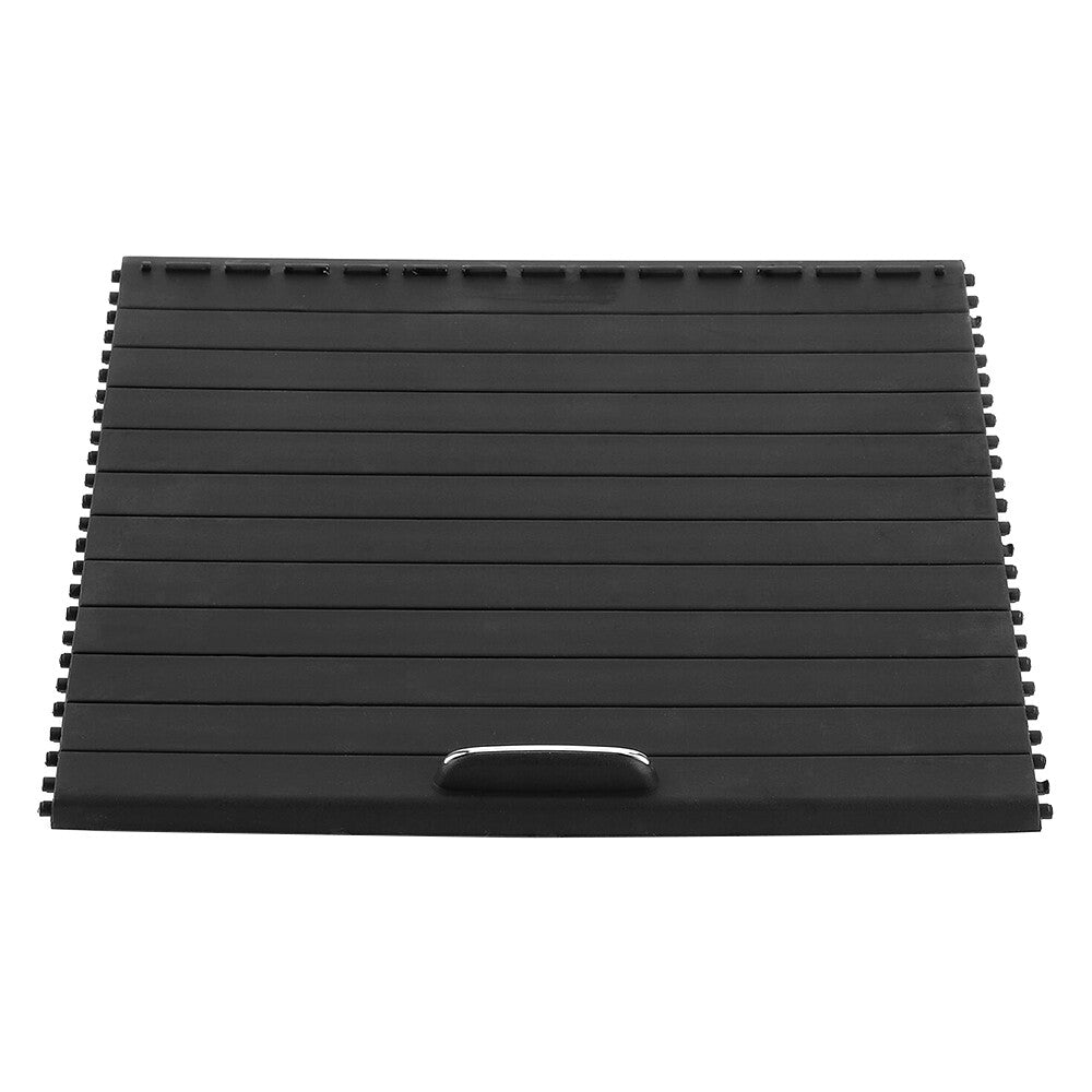 Car Center Console Roller Blind Cover for Mercedes-Benz ML W166 1666805802 Black Q