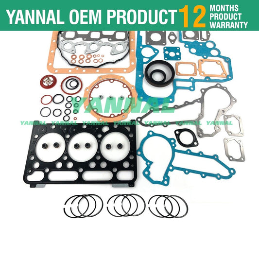 D1703 D1703-M-DI Full Overhaul Washer Kit Piston Rings for Engine L2501-