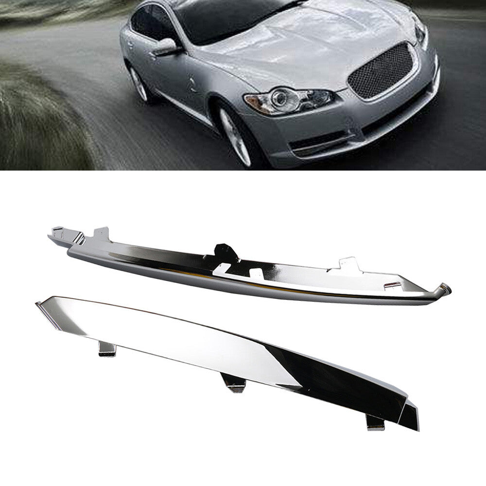 Set of 2 Chrome Front Bumper Insert Trim Left  Right Side for XF 2009-2011 Q
