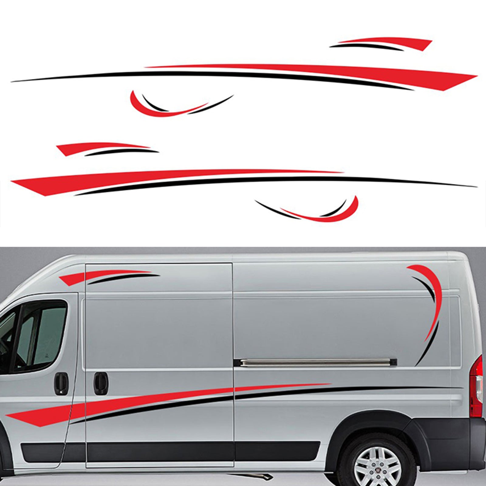 4.5m Side Stripes Graphics Vinyl Sticker Decal Car Camper RV Trailer Decal M6O1 Q