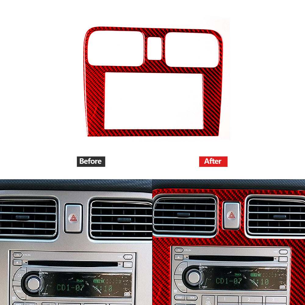 4Pcs Red Carbon Fiber Door Handle Trim Cover Panel for Chevy Impala 2014-2020 v