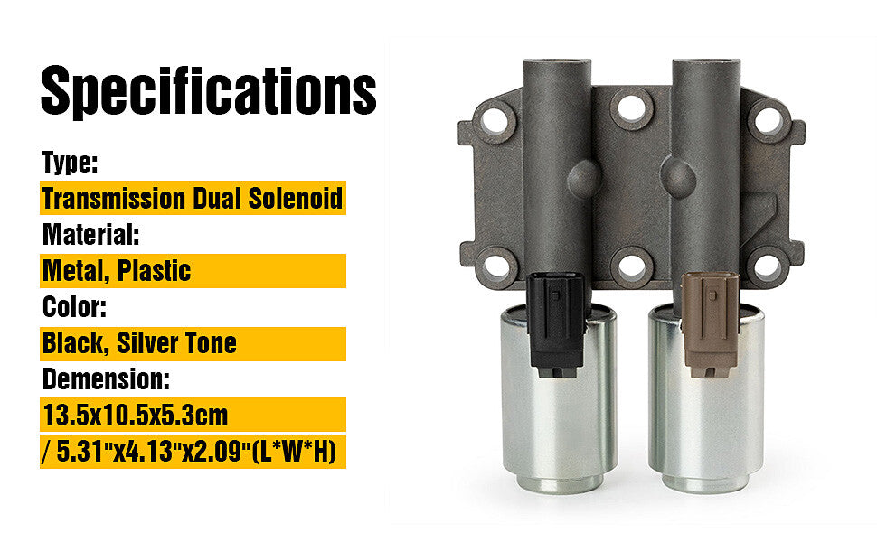 1X Transmission Dual Linear Shift Solenoid W/ Gasket for HONDA CR-V 2002-2011 v