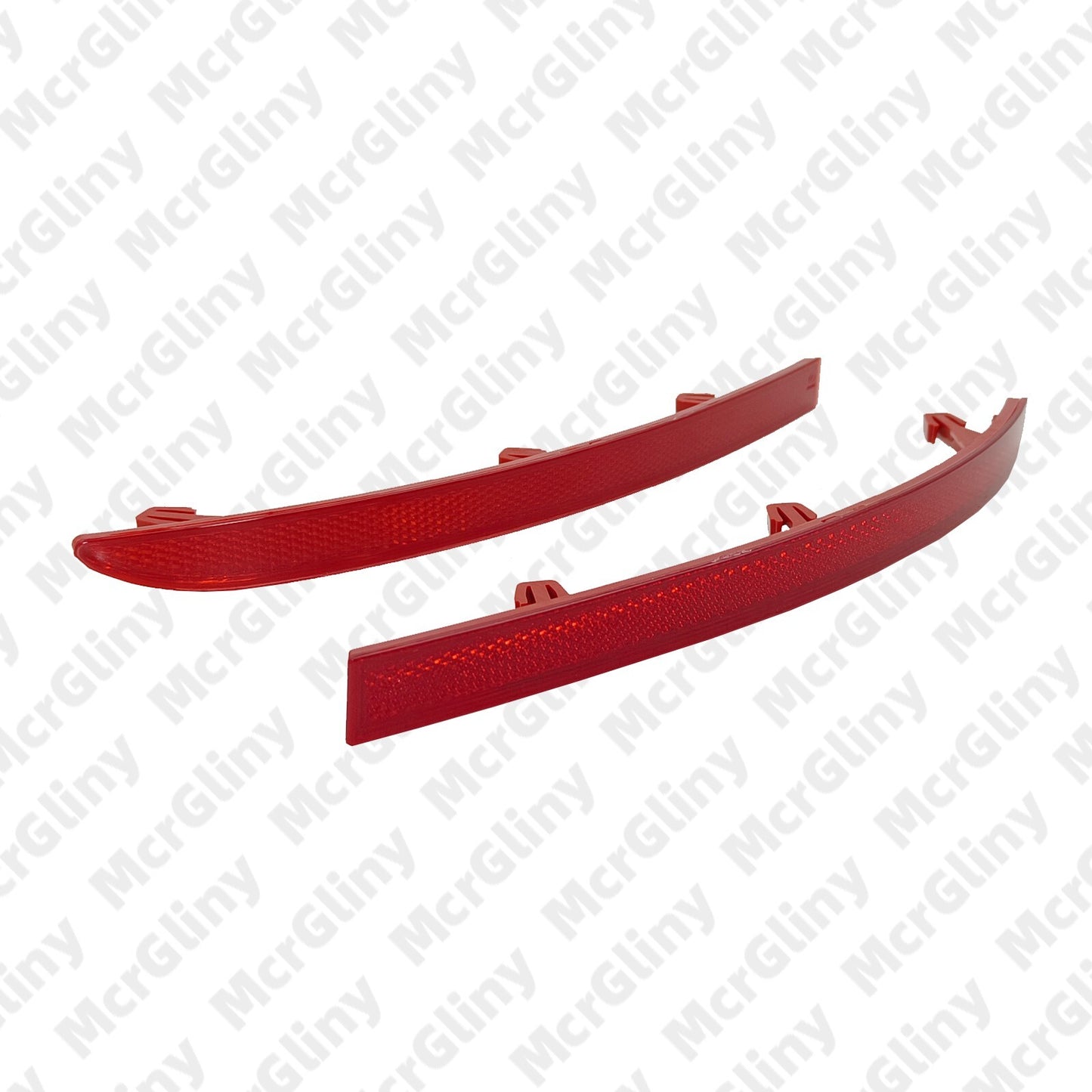 1. Double left + right red rear bumper marker reflectors for Tiguan 2008-2018 n
