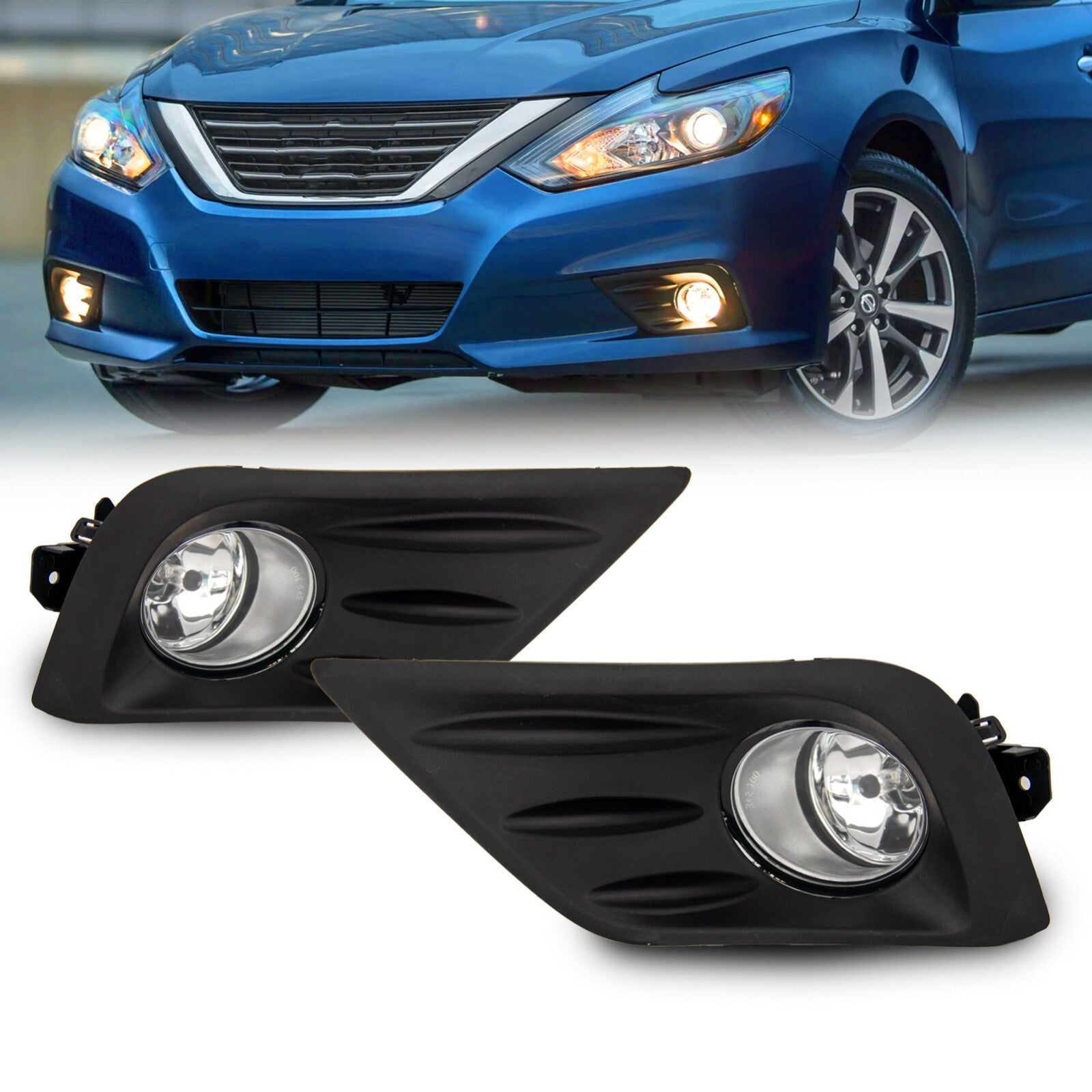 Fog Lights for 2016 2017 2018 for Altima 4 Door Sedan Driving Bumper Light Kit - v