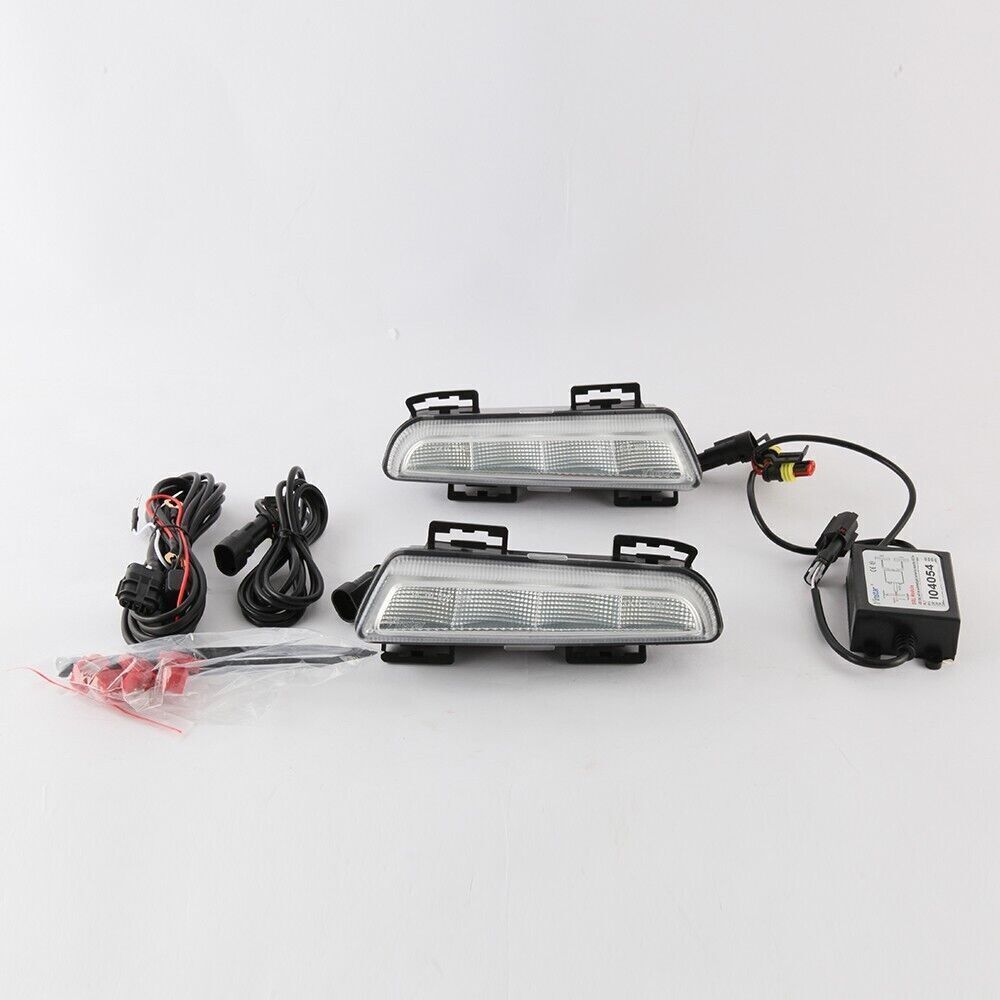 for Smart Fortwo W451 13-15 LED Front Fog Lamp Daytime Running Light Wire Kit