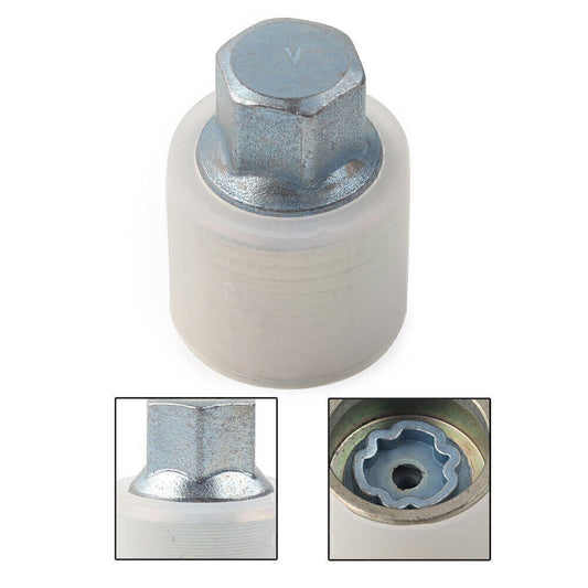 New Locking Wheel Nut Key Bolt Letter V for Audi Q
